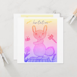 Invitación de cumpleaños alegre
