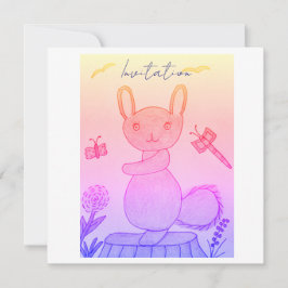 Invitación de cumpleaños alegre