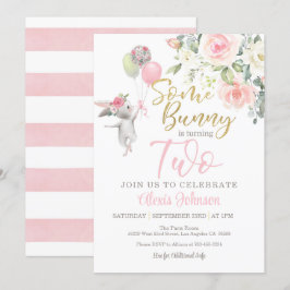 Invitación de cumpleaños: algún conejito cumple DO