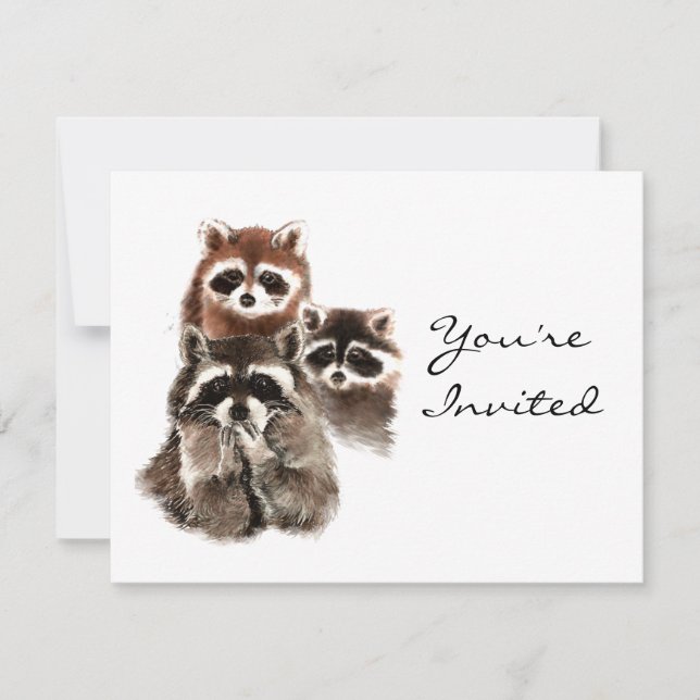 Invitación de cumpleaños animal de Surprise Fun Ra (Anverso)