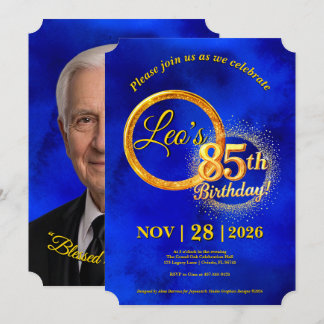Invitación de cumpleaños aniversario