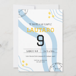Invitación de cumpleaños Argentina