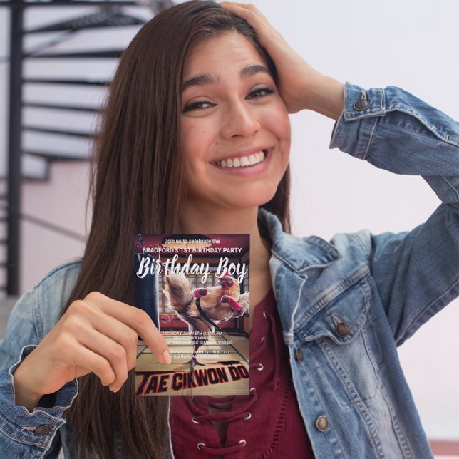 Invitación de cumpleaños Bailes de Pollo Extravaga (Subido por el creador)