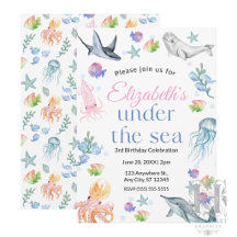 Invitación de Cumpleaños Bajo el Mar