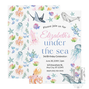 Invitación de Cumpleaños Bajo el Mar