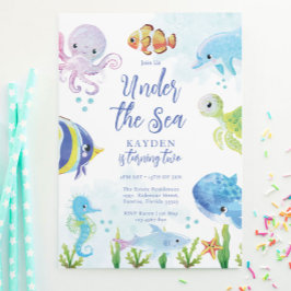 Invitación de cumpleaños bajo el mar