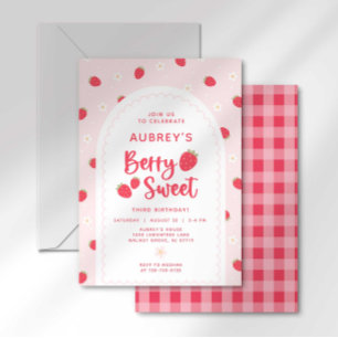 Invitación de cumpleaños Berry Sweet