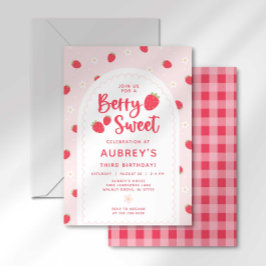 Invitación de cumpleaños Berry Sweet