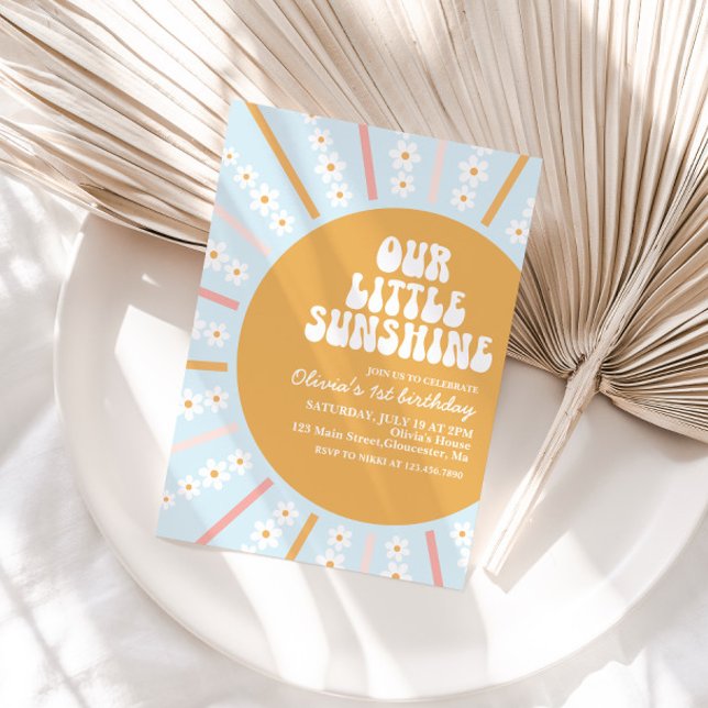 Invitación de cumpleaños boho floral de Our Little (Subido por el creador)