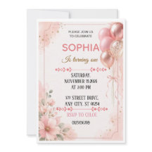 Invitación de Cumpleaños Bonita Descarga Instantán