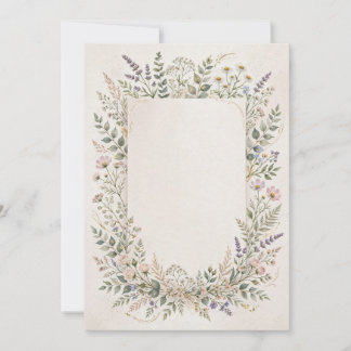 Invitación de cumpleaños botánica floral elegante