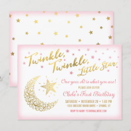 Invitación de cumpleaños Brilla, Brilla, Estrellit