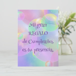 Invitación de Cumpleaños - Burbujas