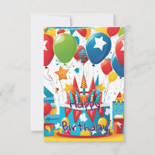 Invitación de cumpleaños caprichosa para niños