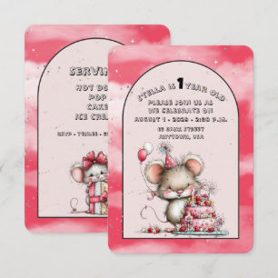 Invitación de cumpleaños caprichosa y linda para n