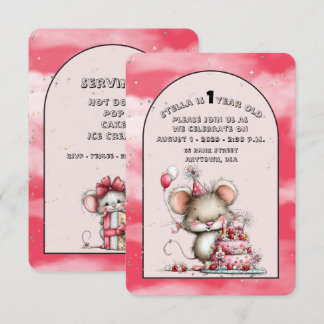 Invitación de cumpleaños caprichosa y linda para n