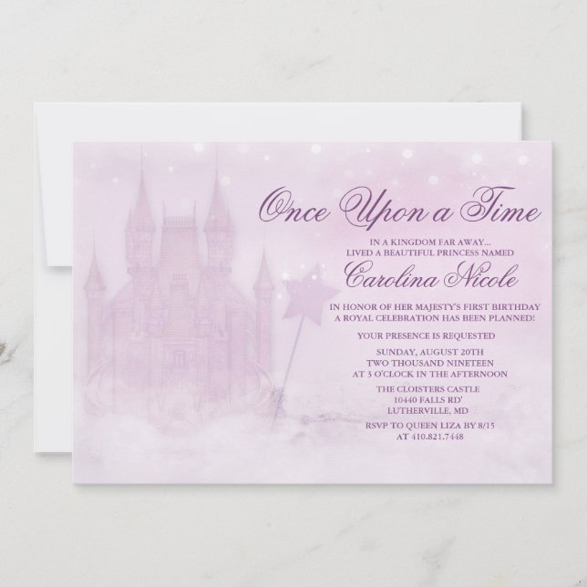 INVITACIÓN DE CUMPLEAÑOS CASTILLO DE CUENTO DE HAD (Anverso)