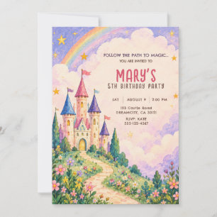 Invitación de cumpleaños Castillo de la Princesa A