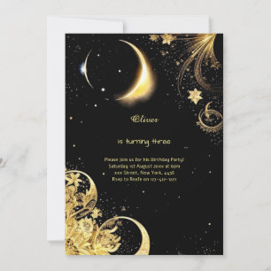 Invitación de cumpleaños celestial