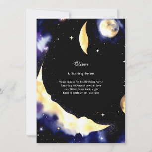Invitación de cumpleaños celestial