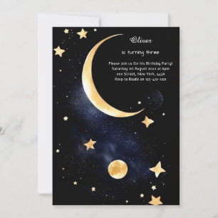 Invitación de cumpleaños celestial