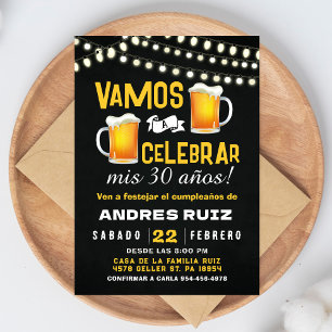 Invitación de cumpleaños Cheers & Beers Invitación