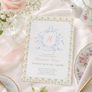 Invitación de cumpleaños clásica grandmillennial