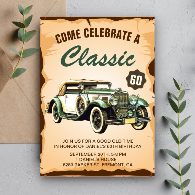 Invitación de Cumpleaños Clásico para Fiesta de Au (Subido por el creador)