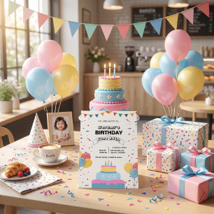 Invitación de cumpleaños colorida