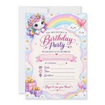 Invitación de Cumpleaños Colorida - Divertida y Fe