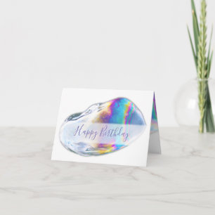 Invitación de cumpleaños con burbujas coloridas