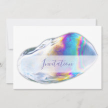 Invitación de cumpleaños con burbujas coloridas