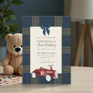 invitación de cumpleaños con código QR de RSVP de
