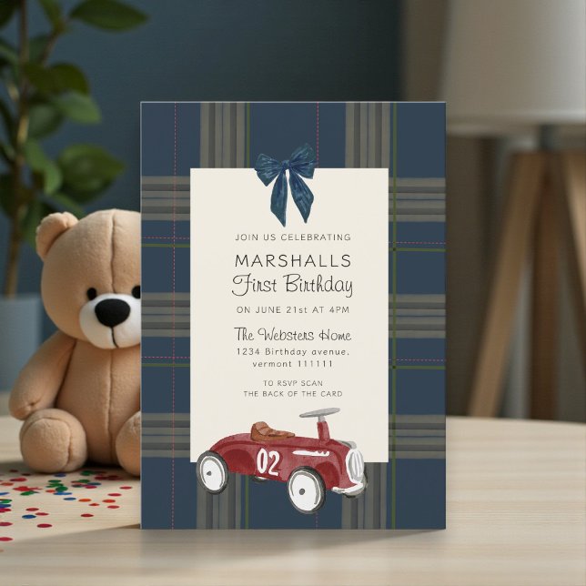 invitación de cumpleaños con código QR de RSVP de  (Subido por el creador)