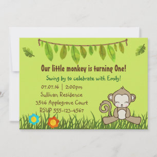 Invitación de cumpleaños con diseño divertido safa