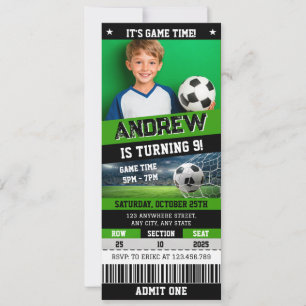 Invitación de cumpleaños con entrada digital perso