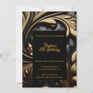 Invitación de cumpleaños con flores de personaliza