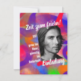 Invitación de cumpleaños con fondo personalizado g