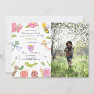 Invitación de cumpleaños con foto