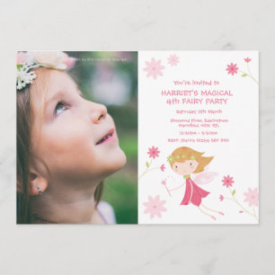 Invitación de cumpleaños con foto a un fantástico