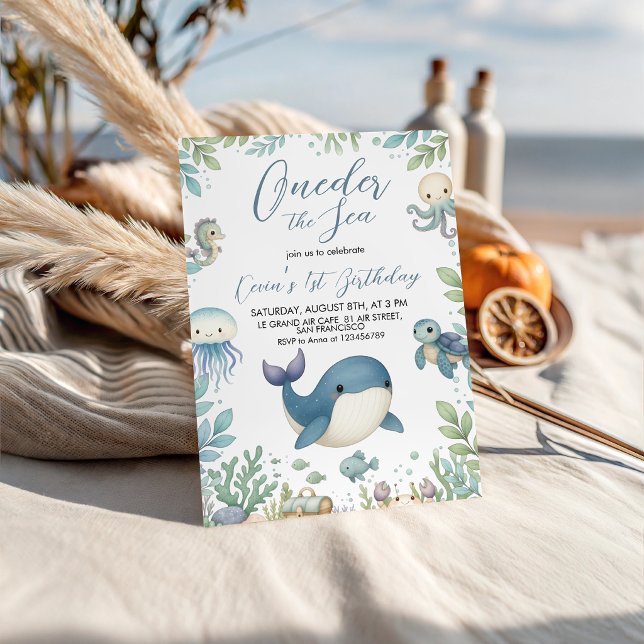 Invitación de cumpleaños con foto de animales mari (Subido por el creador)
