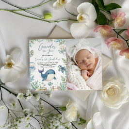 Invitación de cumpleaños con foto de animales mari