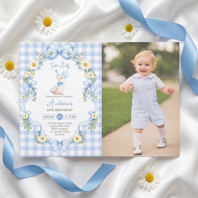 Invitación de cumpleaños con foto de dos gansos to (Subido por el creador)