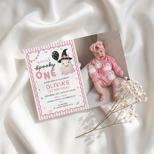 Invitación de Cumpleaños con Foto de Niña Divertid (Subido por el creador)