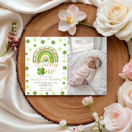 Invitación de cumpleaños con foto del afortunado p
