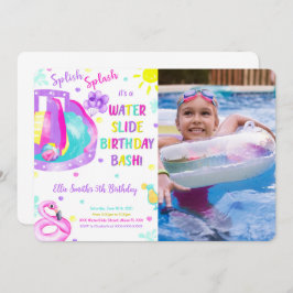 Invitación de cumpleaños con foto editable de tobo