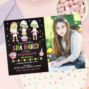 Invitación de cumpleaños con foto para fiesta de s