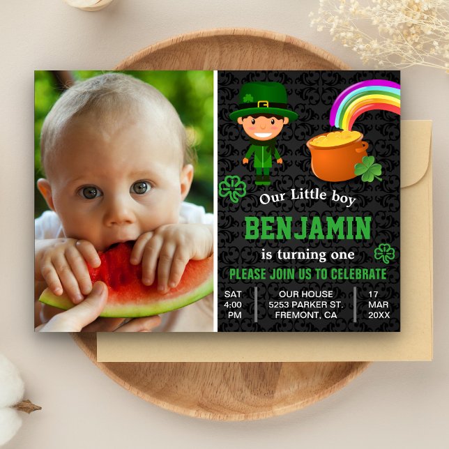 Invitación de cumpleaños con foto para niños del D (Subido por el creador)