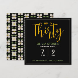 Invitación de Cumpleaños con Motivo Floral | Tarje