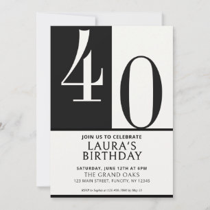 Invitación de cumpleaños con nombre y edad persona